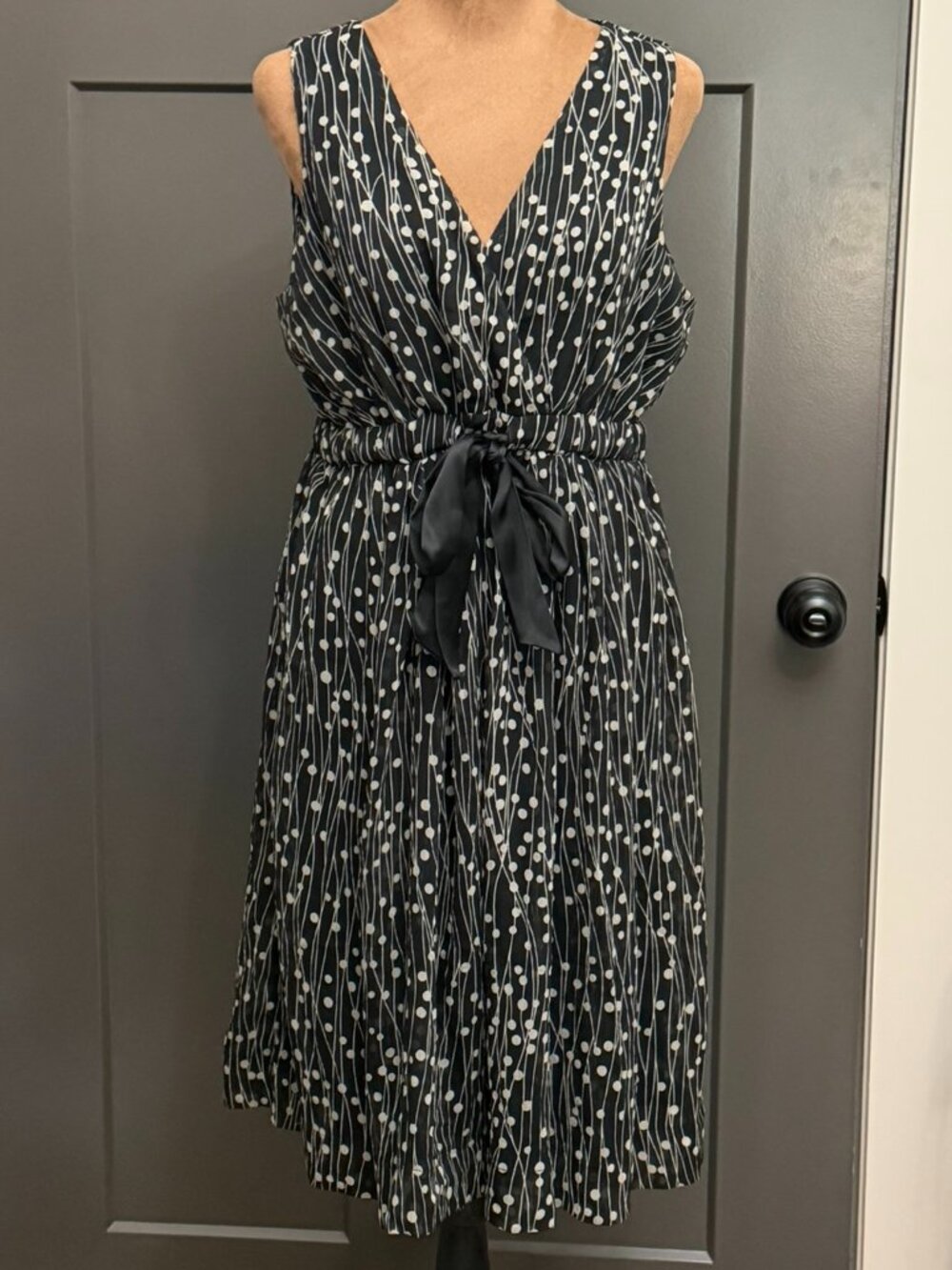 Motherhood Maternity Sleeveless Empire Waist Dress — Size Large